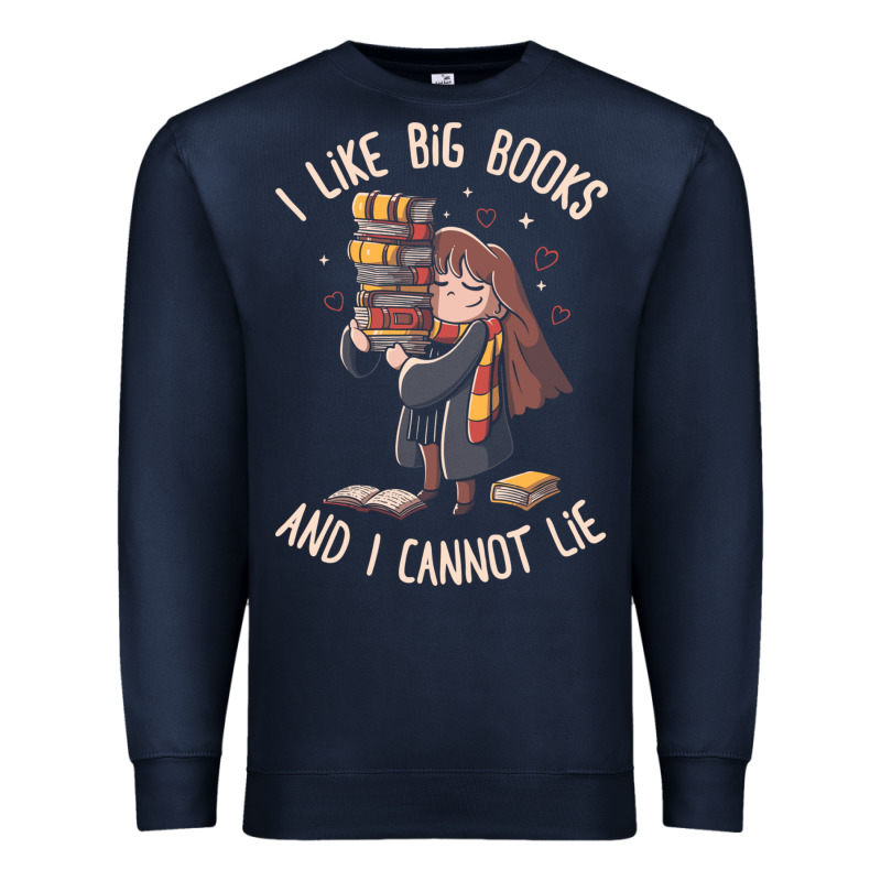 I Like Big Books Premium Sweatshirt by linhVisuals | Teevron
