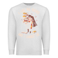 Oatmeal Heather i like big books Premium Sweatshirt - linhVisuals