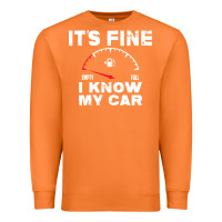 Carrot Empty gas gauge it’s fine i know my car low fuel joke Premium Sweatshirt - linhVisuals