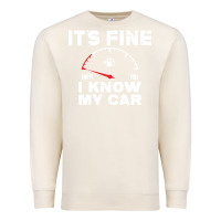 Sandshell Empty gas gauge it’s fine i know my car low fuel joke Premium Sweatshirt - linhVisuals