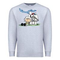 Heather Grey back to the peanuts Premium Sweatshirt - linhVisuals
