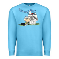 Ocean Blue back to the peanuts Premium Sweatshirt - linhVisuals