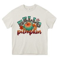Cream hello pumpkin Heavy Core Tee - CowGirlArtShop