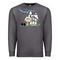 Charcoal Heather back to the peanuts Premium Sweatshirt - linhVisuals