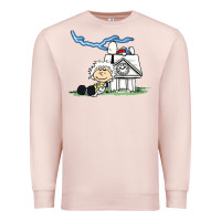 Pale Pink back to the peanuts Premium Sweatshirt - linhVisuals