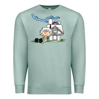 Seafoam back to the peanuts Premium Sweatshirt - linhVisuals