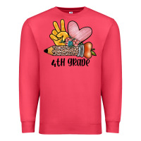 Cardinal peace love 4th grade Premium Sweatshirt - JahusDesignShop
