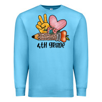 Ocean Blue peace love 4th grade Premium Sweatshirt - JahusDesignShop