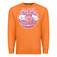 Carrot kawaii cat ramen   cute gift Premium Sweatshirt - linhVisuals