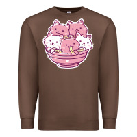 Chestnut kawaii cat ramen   cute gift Premium Sweatshirt - linhVisuals