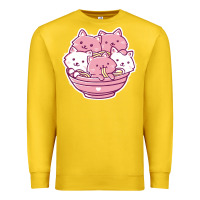 Lemon kawaii cat ramen   cute gift Premium Sweatshirt - linhVisuals
