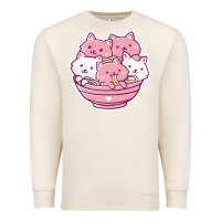 Sandshell kawaii cat ramen   cute gift Premium Sweatshirt - linhVisuals