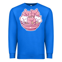 True Royal kawaii cat ramen   cute gift Premium Sweatshirt - linhVisuals