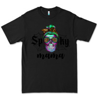 Black spooky mama skull Premium Tee - RanaPortraitStore