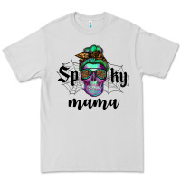 Dove Grey spooky mama skull Premium Tee - RanaPortraitStore