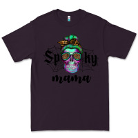 Plum spooky mama skull Premium Tee - RanaPortraitStore