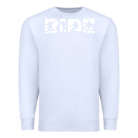 White ride snowboard snowboarding Premium Sweatshirt - linhVisuals