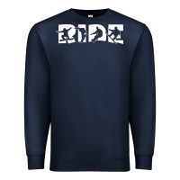 Navy ride snowboard snowboarding Premium Sweatshirt - linhVisuals