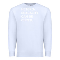 White newheterosexuality can be cured Premium Sweatshirt - linhVisuals