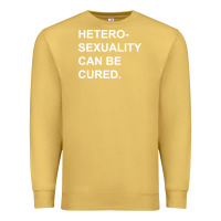Antique Gold newheterosexuality can be cured Premium Sweatshirt - linhVisuals