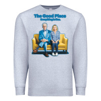 Heather Grey the good place Premium Sweatshirt - linhVisuals