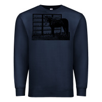 Navy beautiful jim key  performing horse Premium Sweatshirt - linhVisuals