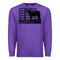 Purple beautiful jim key  performing horse Premium Sweatshirt - linhVisuals