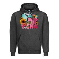 Charcoal Heather cna nurse Zipper Hoodie - JahusDesignShop