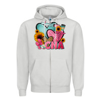 Dove Grey cna nurse Zipper Hoodie - JahusDesignShop