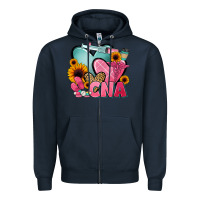 Navy cna nurse Zipper Hoodie - JahusDesignShop