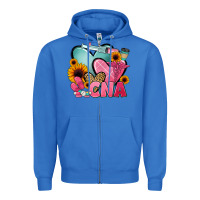 True Royal cna nurse Zipper Hoodie - JahusDesignShop
