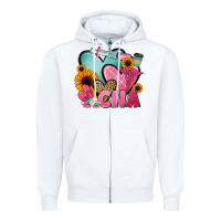 White cna nurse Zipper Hoodie - JahusDesignShop