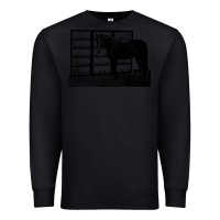 Black beautiful jim key  performing horse Premium Sweatshirt - linhVisuals