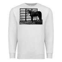 Oatmeal Heather beautiful jim key  performing horse Premium Sweatshirt - linhVisuals