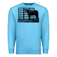 Ocean Blue beautiful jim key  performing horse Premium Sweatshirt - linhVisuals