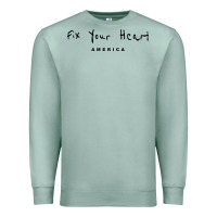 Seafoam Fix your heart america Premium Sweatshirt - linhVisuals