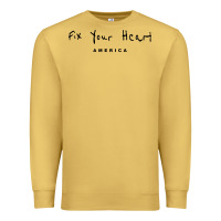Antique Gold Fix your heart america Premium Sweatshirt - linhVisuals