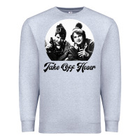 Heather Grey take off hoser Premium Sweatshirt - linhVisuals