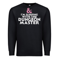 Black I'm sleeping with the dungeon master Premium Sweatshirt - linhVisuals