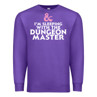 Purple I'm sleeping with the dungeon master Premium Sweatshirt - linhVisuals