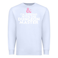White I'm sleeping with the dungeon master Premium Sweatshirt - linhVisuals