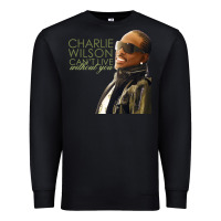 Black Charlie Wilson Premium Sweatshirt - linhVisuals