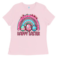 Happy Easter Eggs Rainbow Ladies Tee | Teevron