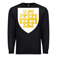 Black arms of the kingdom of jerusalem Premium Sweatshirt - linhVisuals