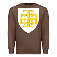 Chestnut arms of the kingdom of jerusalem Premium Sweatshirt - linhVisuals