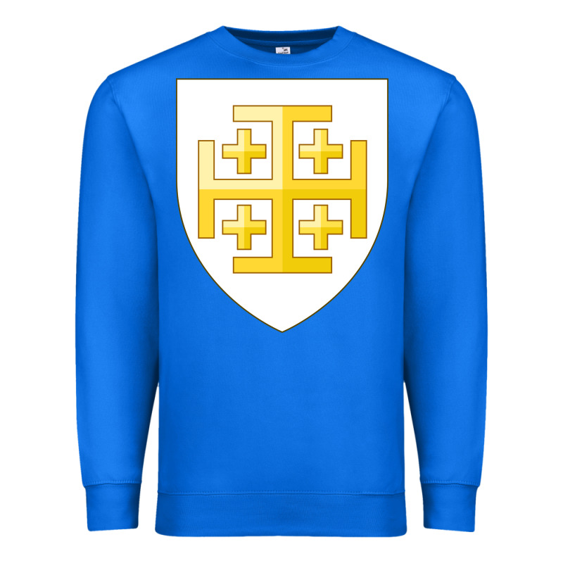 Arms Of The Kingdom Of Jerusalem Premium Sweatshirt by linhVisuals | Teevron