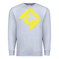 Heather Grey corridor crew Premium Sweatshirt - linhVisuals
