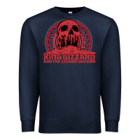 Navy crumbling castle   king gizzard and the lizard wizard Premium Sweatshirt - linhVisuals