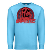 Ocean Blue crumbling castle   king gizzard and the lizard wizard Premium Sweatshirt - linhVisuals