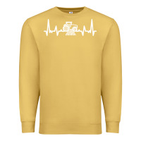 Antique Gold tractor Premium Sweatshirt - linhVisuals